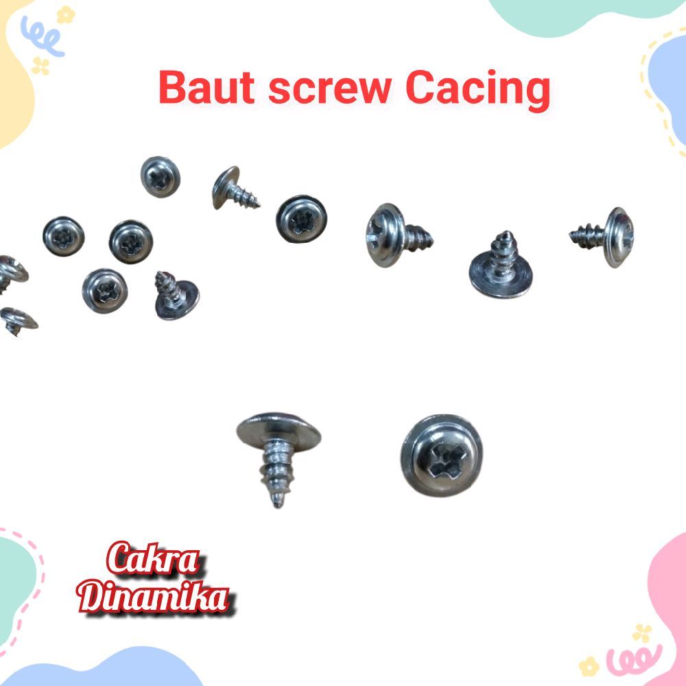 Jual 10pcs baut cacing screw M2.2 x 4 / M2.2 x 6 / M2.2 x 8 baut sekrup ...