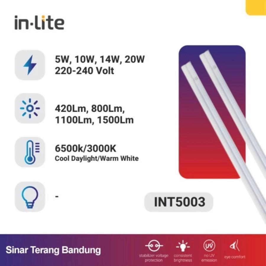 Jual INLITE Lampu Neon T5 LED TL Tube Batten INT5003 5W 10W 14W 20W ...