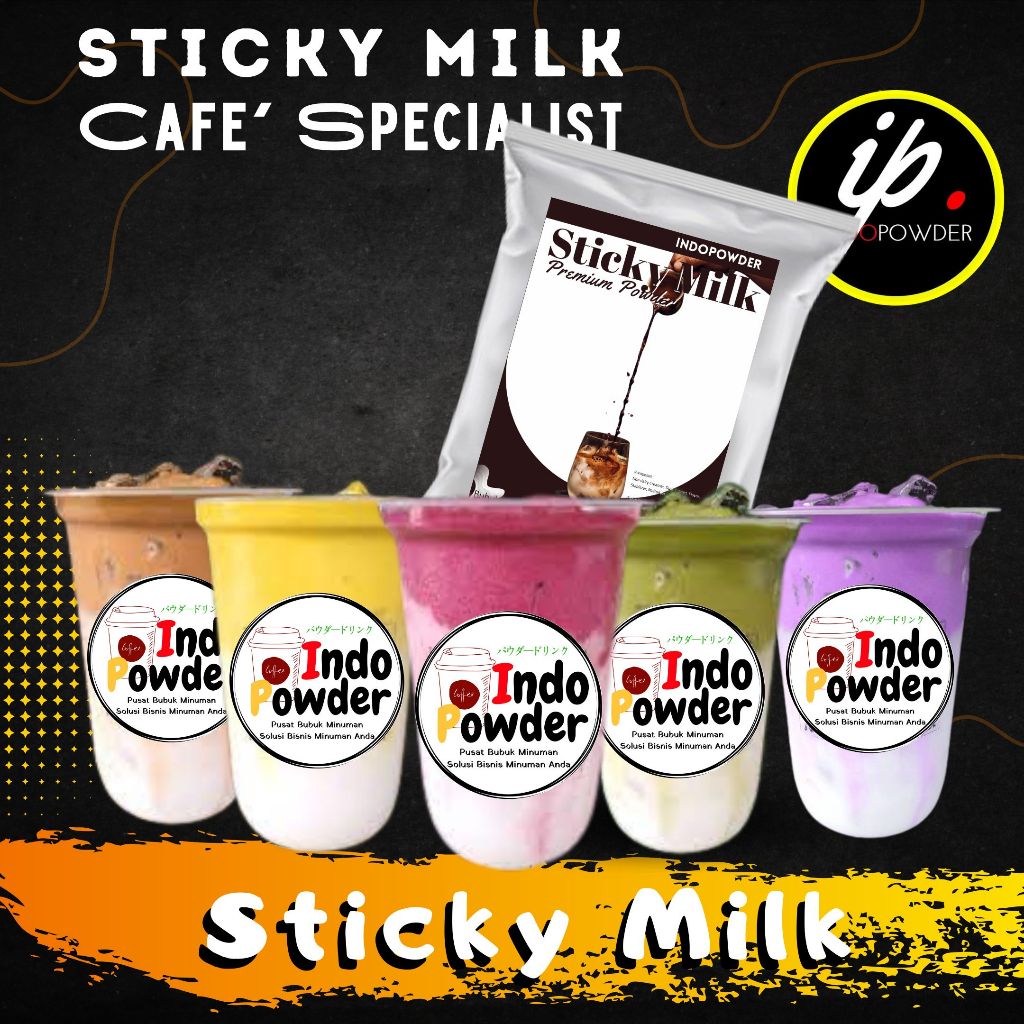 Jual IP Jakarta - Bubuk Minuman STICKY MILK 1Kg Aneka Rasa Untuk Cafe ...