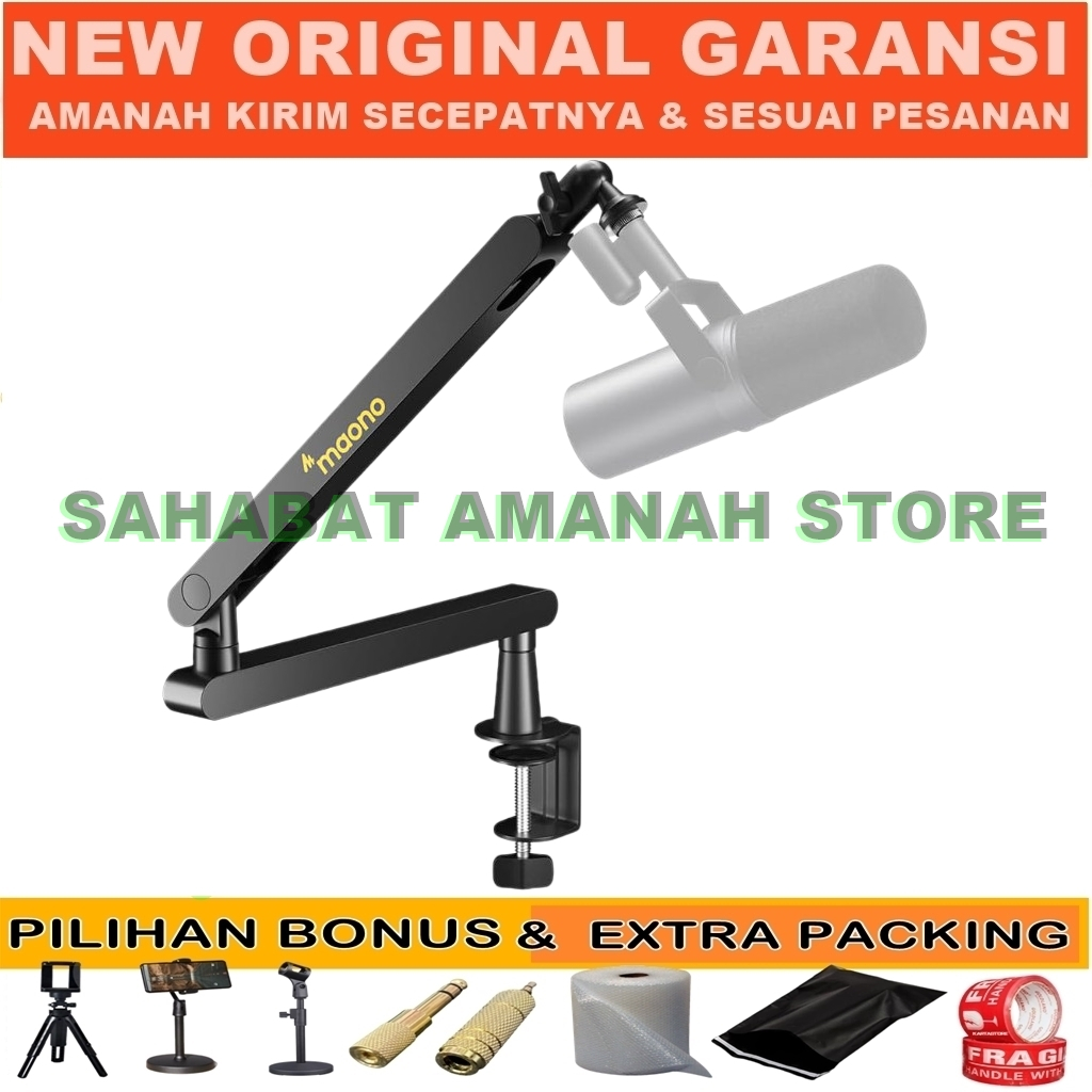 Jual NEW ORIGINAL MAONO AU-BA92 Stand Mic Boom Arm Microphone AU BA92 ...