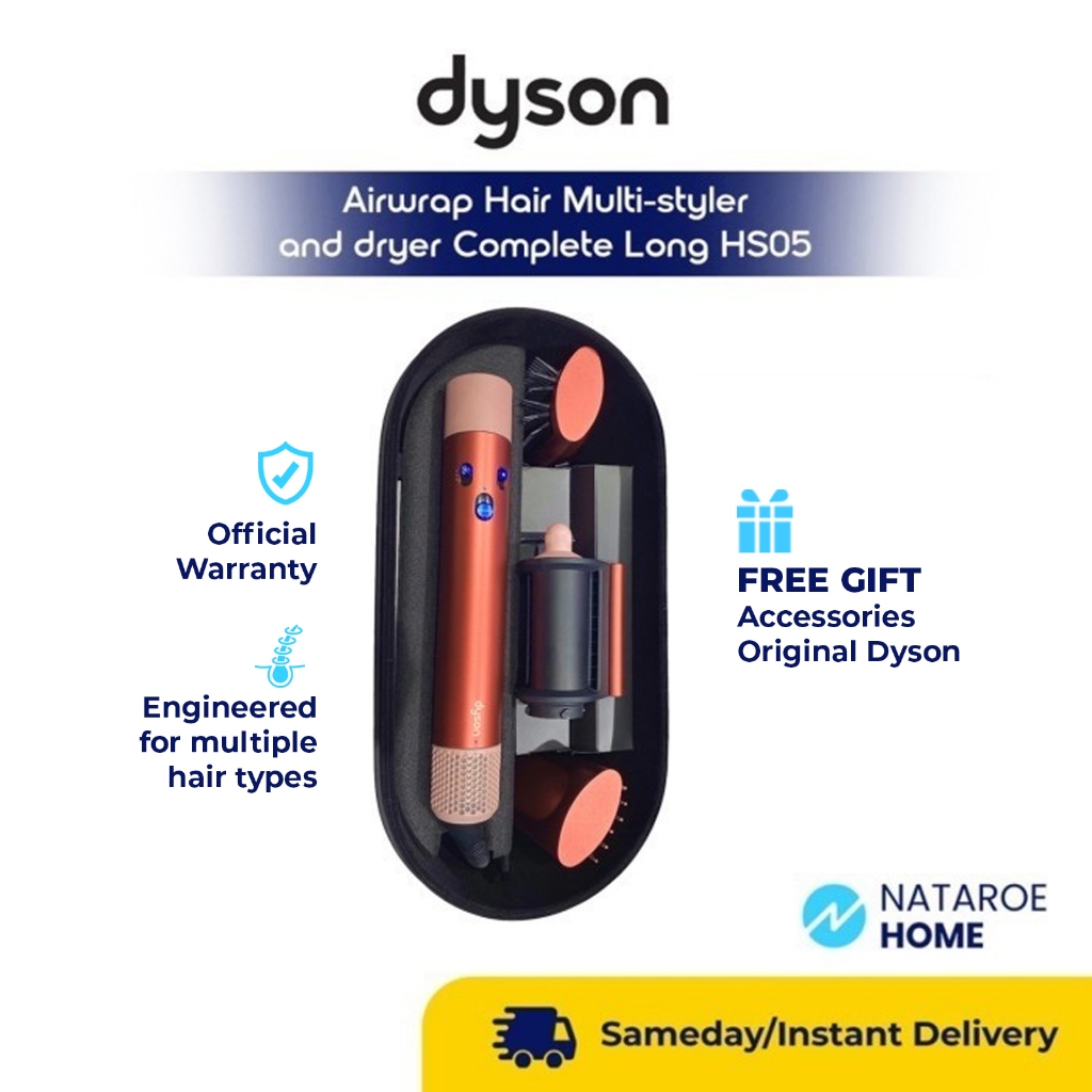 Dyson Airwrap ™ Hair Multi-Styler and Dryer Complete Long HS05 (Strawberry  Bronze/Blush Pink)