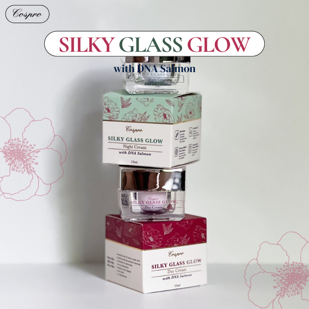 Jual Cospro DNA SALMON SILKY GLASS GLOW Day & Night Cream | Shopee ...