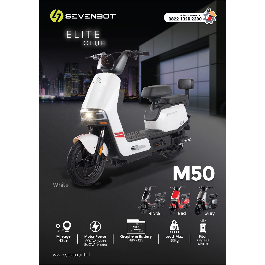 Jual SEVENBOT S10 M10 M20 M30 M50 Sepeda Listrik Garansi Resmi 5 Tahun ...