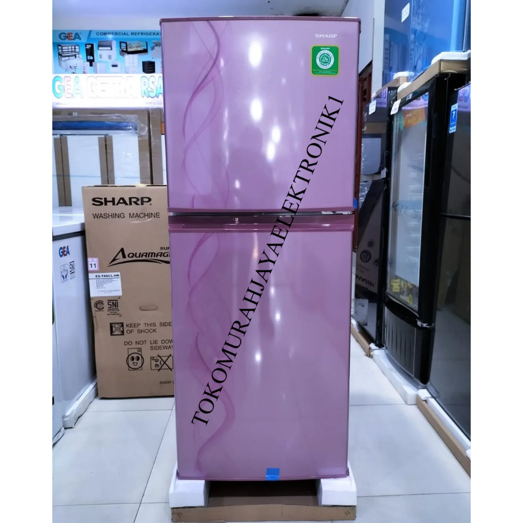 Jual Kulkas Sharp 2 Pintu Refrigerator SJ-237ND-AB/AP Tanpa Bunga Es ...