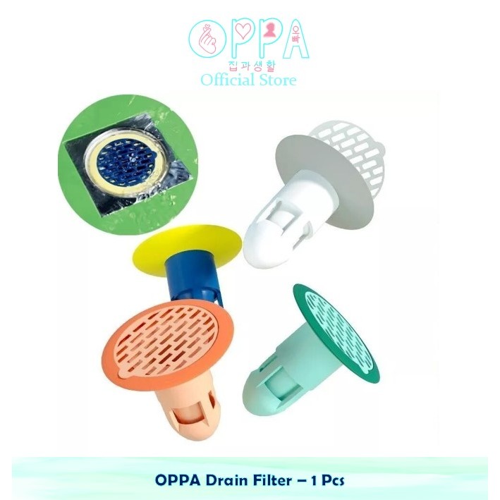 Jual OPPA Drain Filter – 1 Pcs Saringan Penutup Lubang Air Kamar Mandi ...