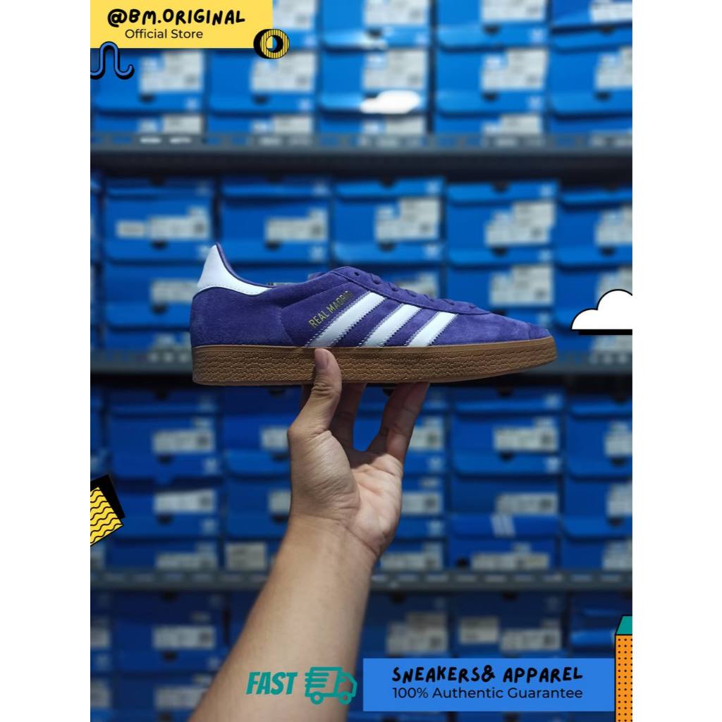 Jual Adidas Gazelle x Real Madrid University Purple Cloud White Magic ...