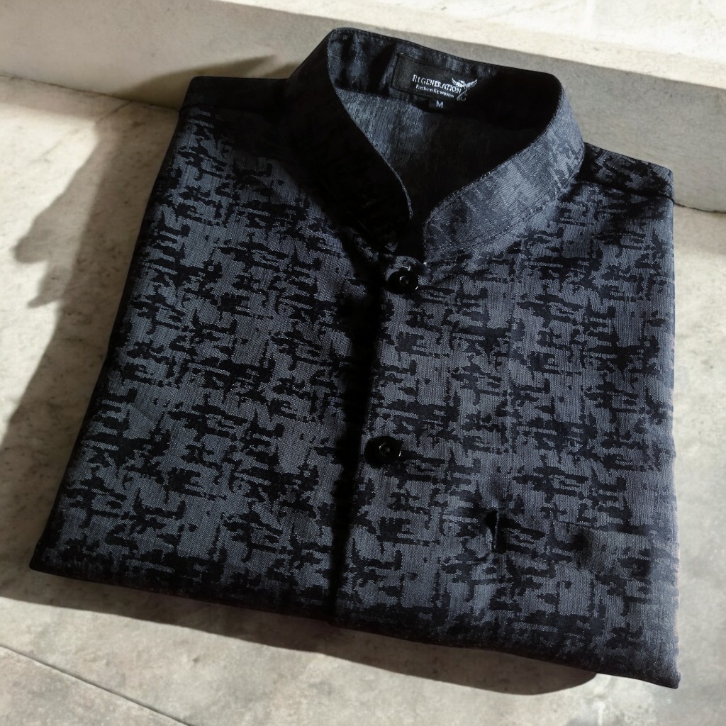 Koko Pria Lengan Pendek Premium Motif Abstrak Slim fit - Regen