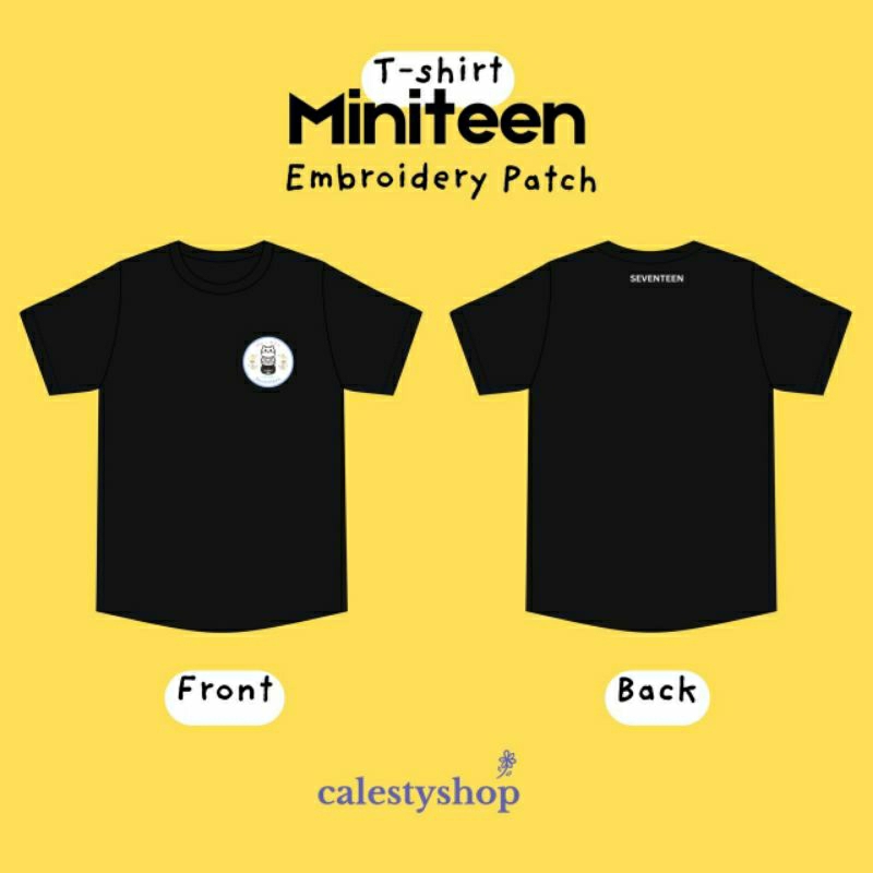Jual KAOS PATCH MINITEEN SEVENTEEN SVT CHIBI BORDIR KATUN COMBED 30S ...