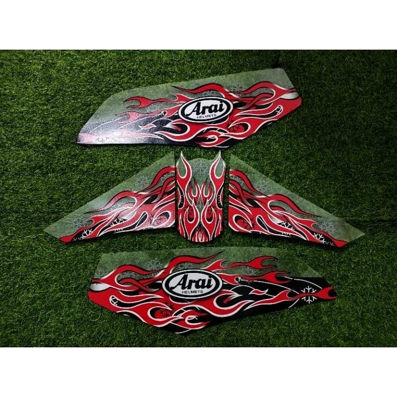 Jual STRIPING STICKER TRANSPARAN YAMAHA RX-KING CUSTOM DESAIN ARAI API ...