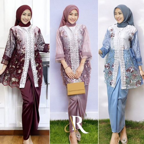 Jual One Set Wanita Kekinian Maiza Tulle Gardenia Warna Mix Renda Full ...