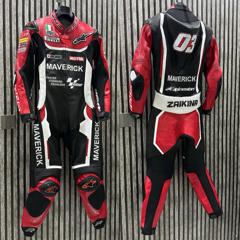 Jual wearpack balap road race custome full protector semi kulit ...