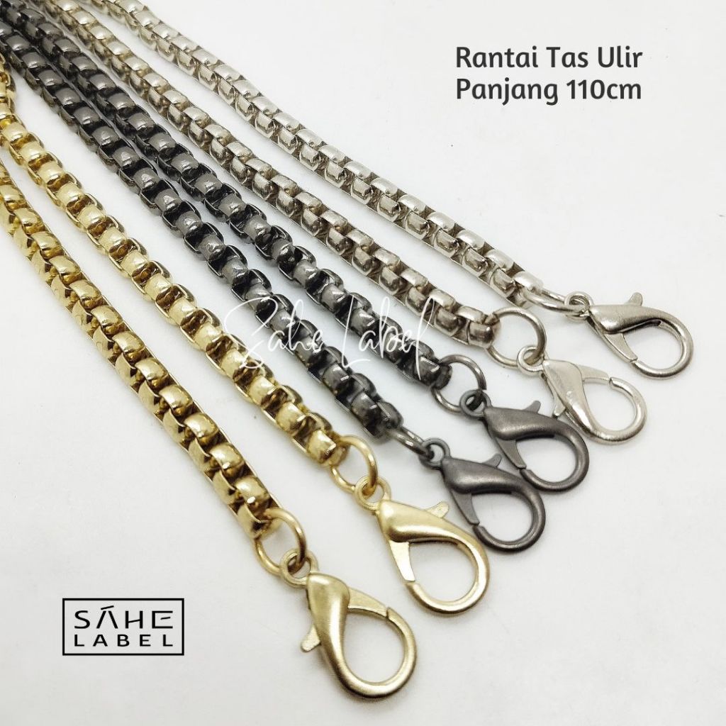 Jual Rantai Tas Ulir dengan kait udang 20mm | Shopee Indonesia