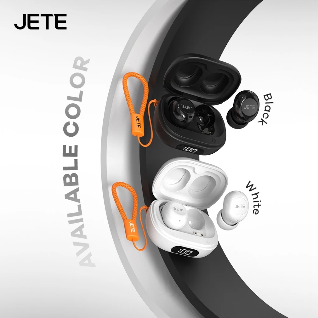 JETE CS6 TWS Headset Wireless Bluetooth Earphone Earbud Playtime 15H IPX4 Garansi 2 Tahun