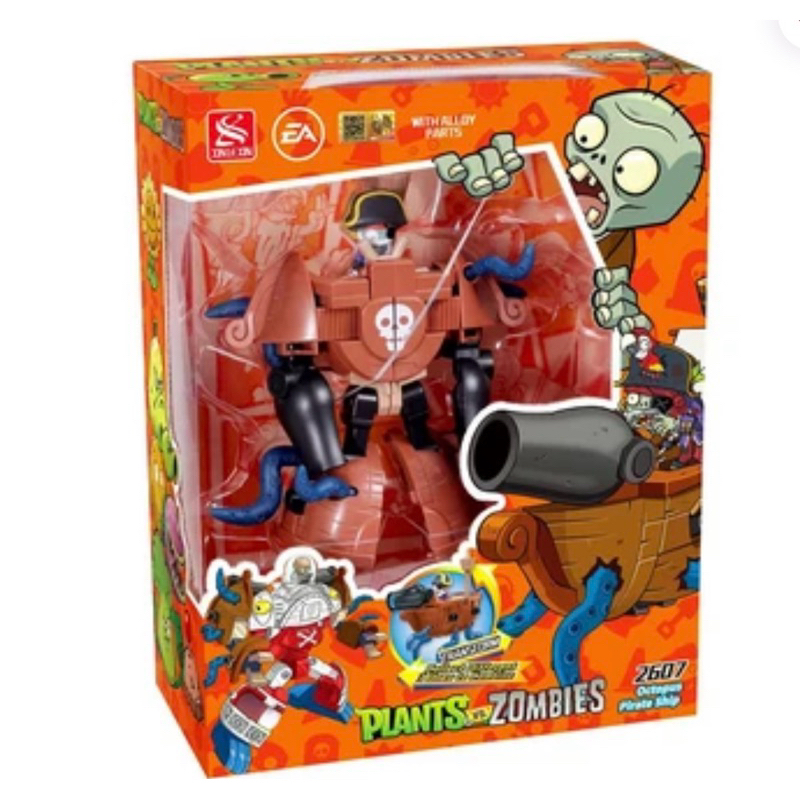 Jual Cruzer Plants Vs Zombies Robot Octopus Pirate Ship 3 In 1 ...