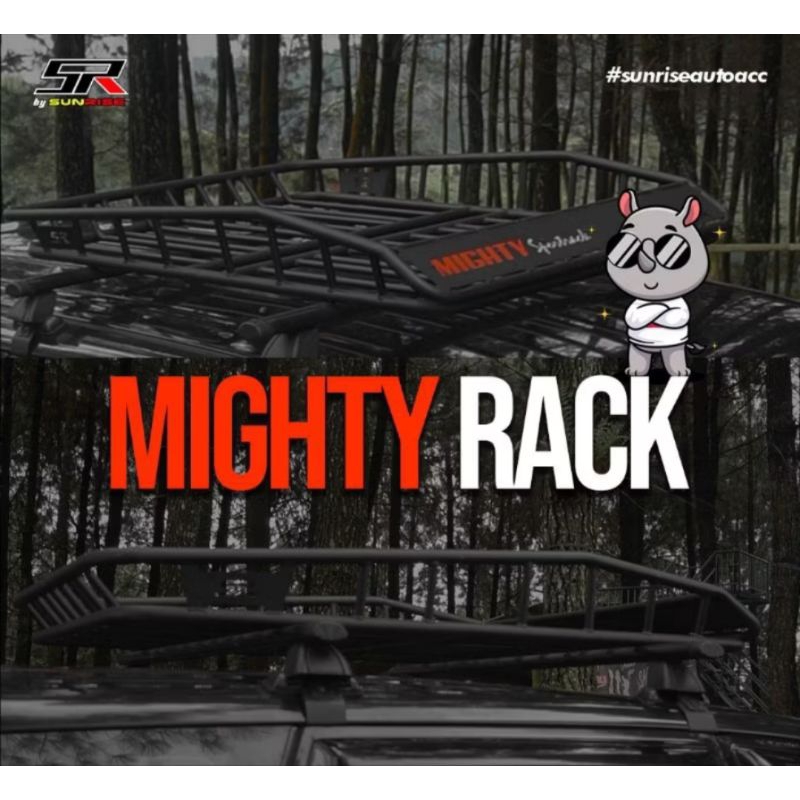 Jual RACK MIGHTY Rack Universal Mobil Tempat Keranjang Diatas Atap ...