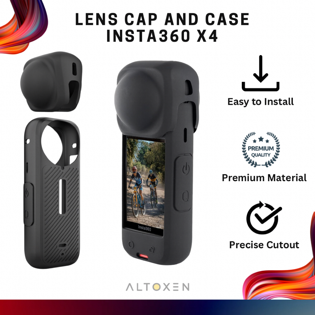 Bouchon Souple Insta360 Bouchon Objectif Silicone Insta360 X5/X4 | Protection Anti-Rayures | Accessoire Caméra 360° Insta 360 Accessoires