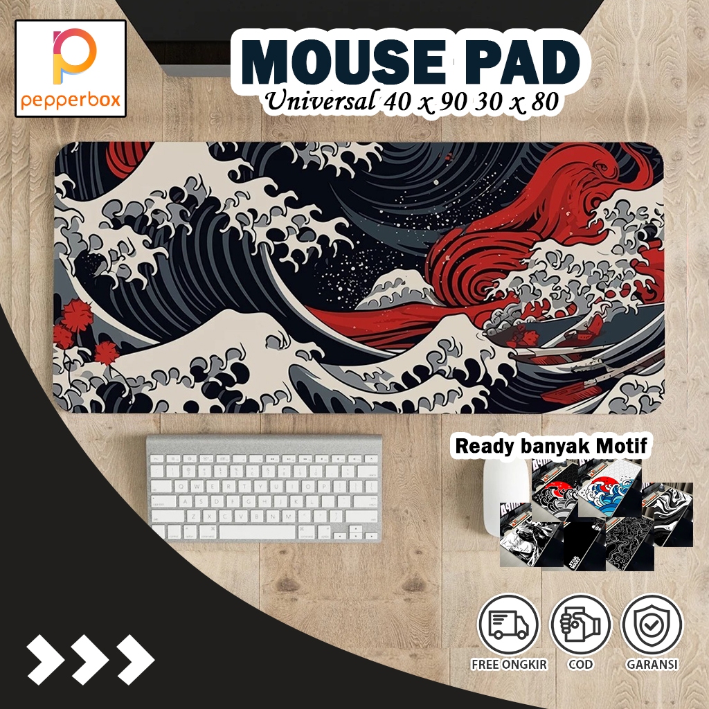 Jual Mouse Pad Gaming Polos Custom 30 x 80 40 x 90 cm Universal Deskmat ...