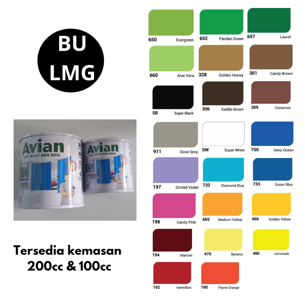 Jual CAT AVIAN KECIL || Cat Avian 200cc || Cat Avian 100cc Pengenceran ...