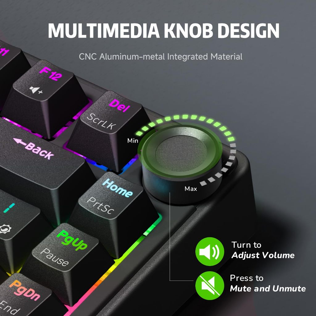 Jual Royal Kludge RK R75 Wired Gasket Mechanical Keyboard With RGB and ...