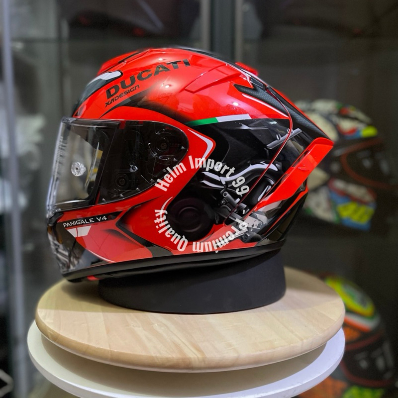 Jual SHOEI X14 DUCATI PANIGALE V4 RED X-FOURTEEN LIKE ORIGINAL 1:1
