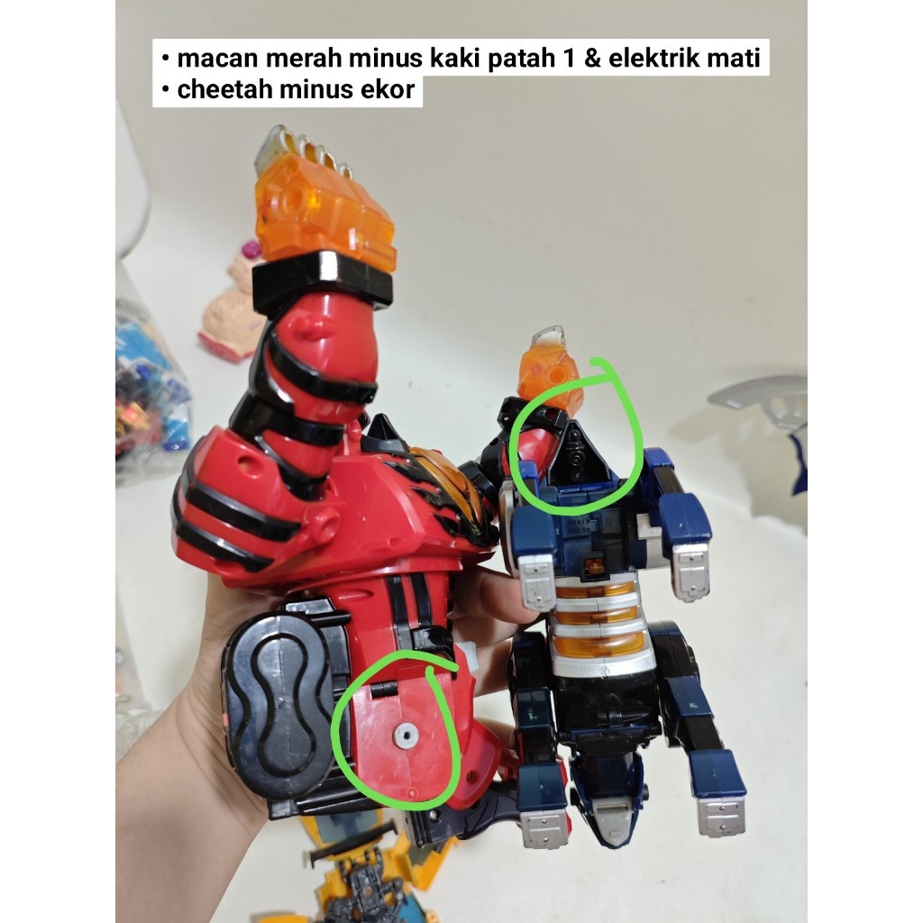 Jual Set bandai geki ranger geki zord megazord geki bat geki elephant ...