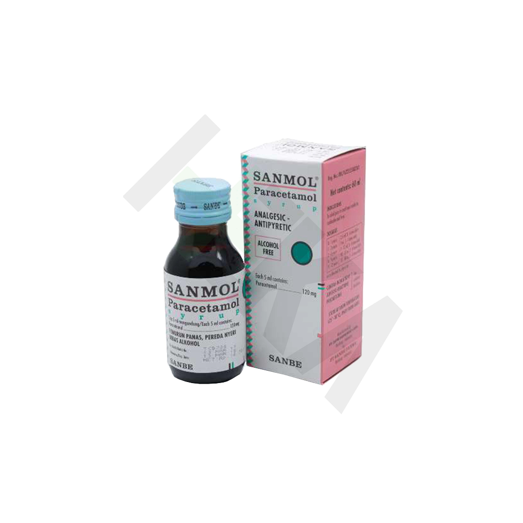 Jual Sanmol Syrup 60 ml - Sirup Paracetamol Demam [Majapahit] | Shopee ...