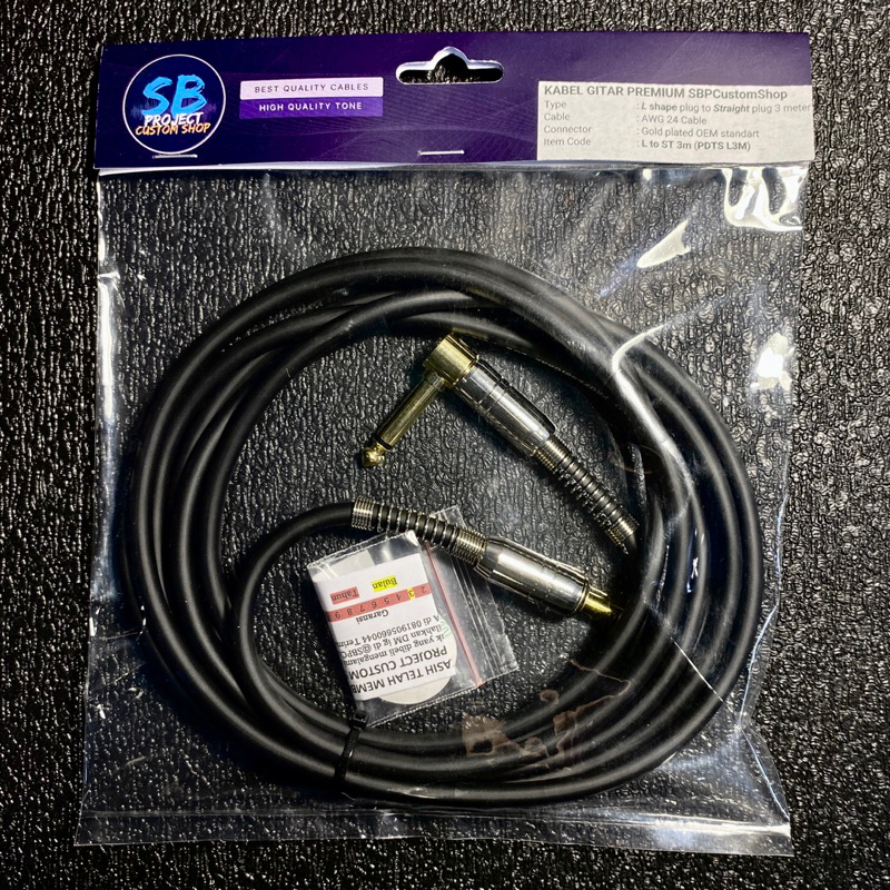 Jual SB Project Premium Cable Jack untuk Gitar/Bass 3m (3 meter ...