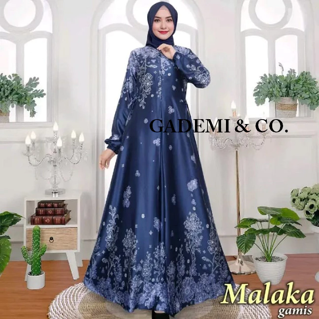 Tampilan Elegan Gamis Silk Premium MALAKA