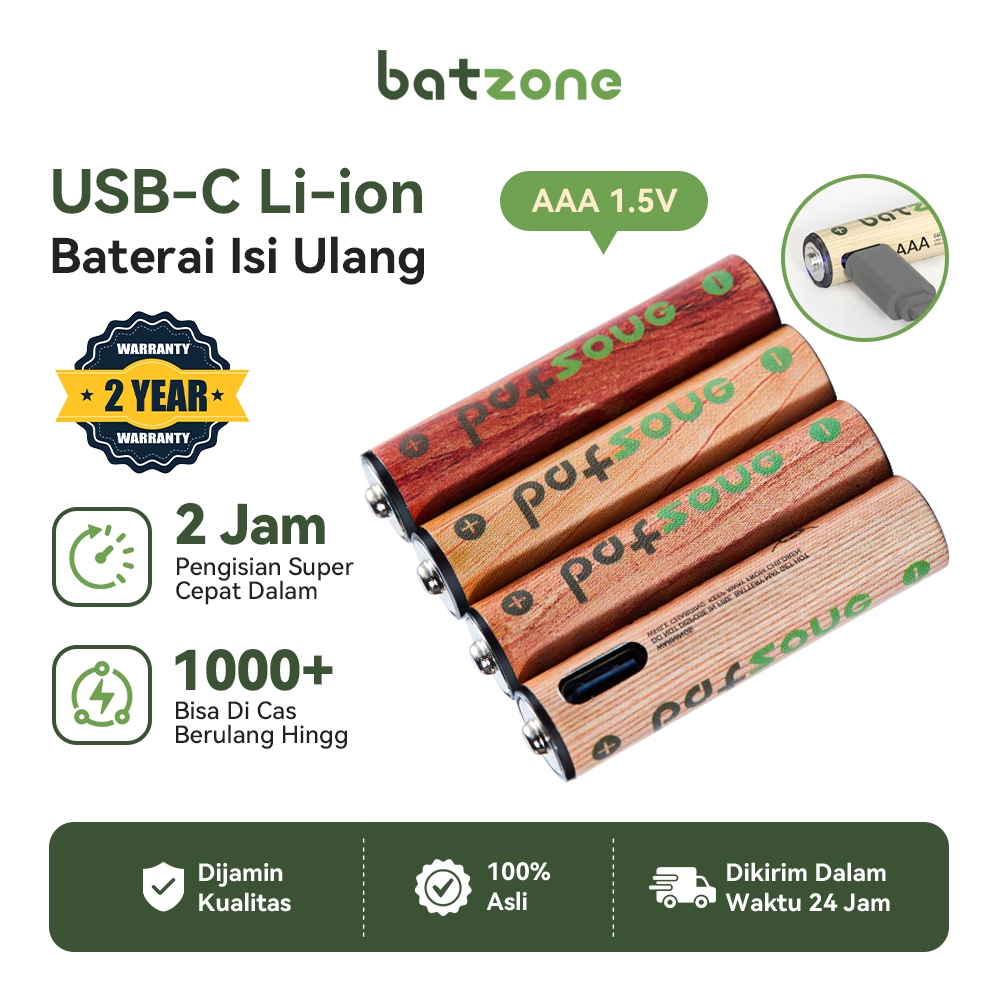 Jual 【Free Gift】Baterai Cas Isi Ulang 2pcs Smartoools Microbatt AAA ...