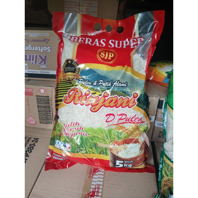 Jual Beras Super Premium Rinjani 5L | Shopee Indonesia