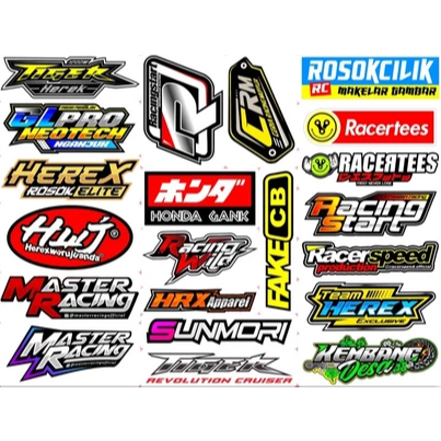 Jual Stiker Racing / Stiker Motor / Sponsor - Isi 20 - RCB racing start ...