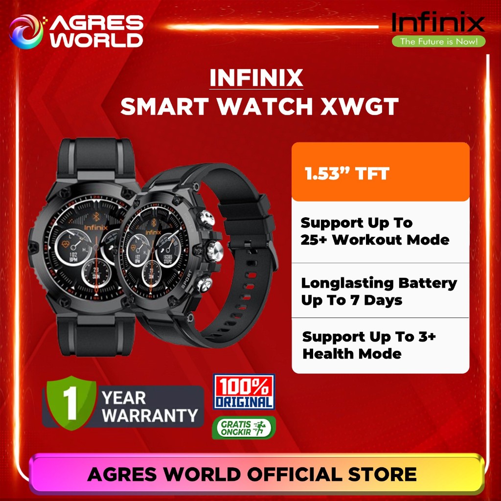 Jual Infinix Smart Watch XW3E - 1.43 Inch Amoled Display - Waterproof ...