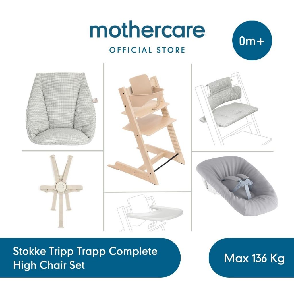 Stokke Tripp Trapp Complete High Chair Bundle Set Kursi Makan Bayi