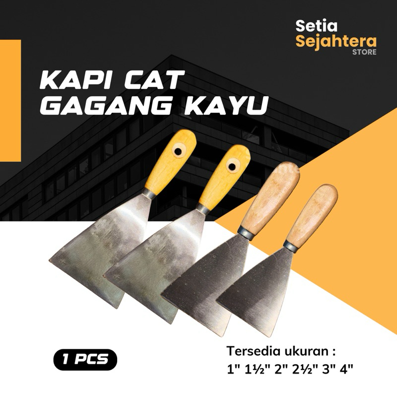 Jual Kapi Cat Skrap Gagang Kayu 1