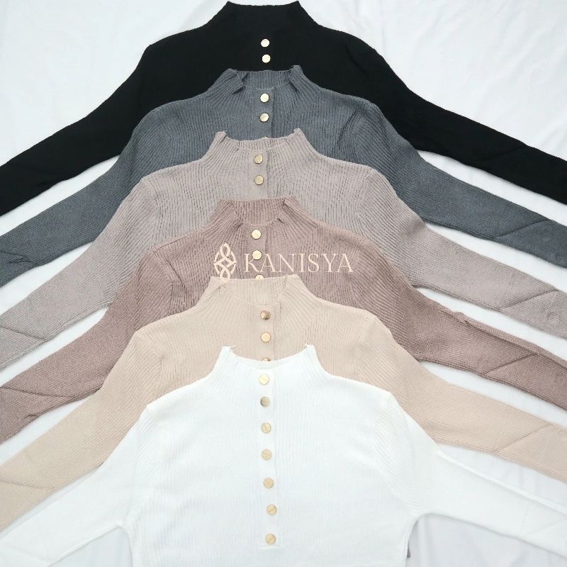 Jual Kanisya - Basic inner knit button gold busui & non busui | inara ...