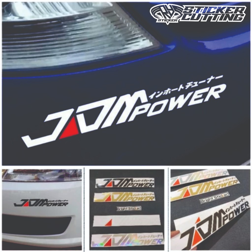Jual STICKER JDM POWER STICKER MOBIL MOTOR CUTTING | Shopee Indonesia
