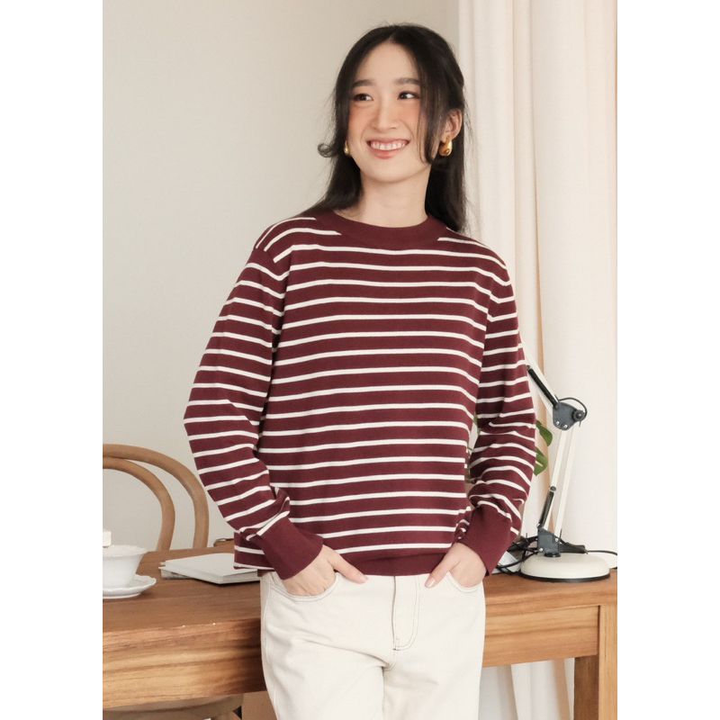 Olivia 2 4 Knit Top Elmwood Mulberry