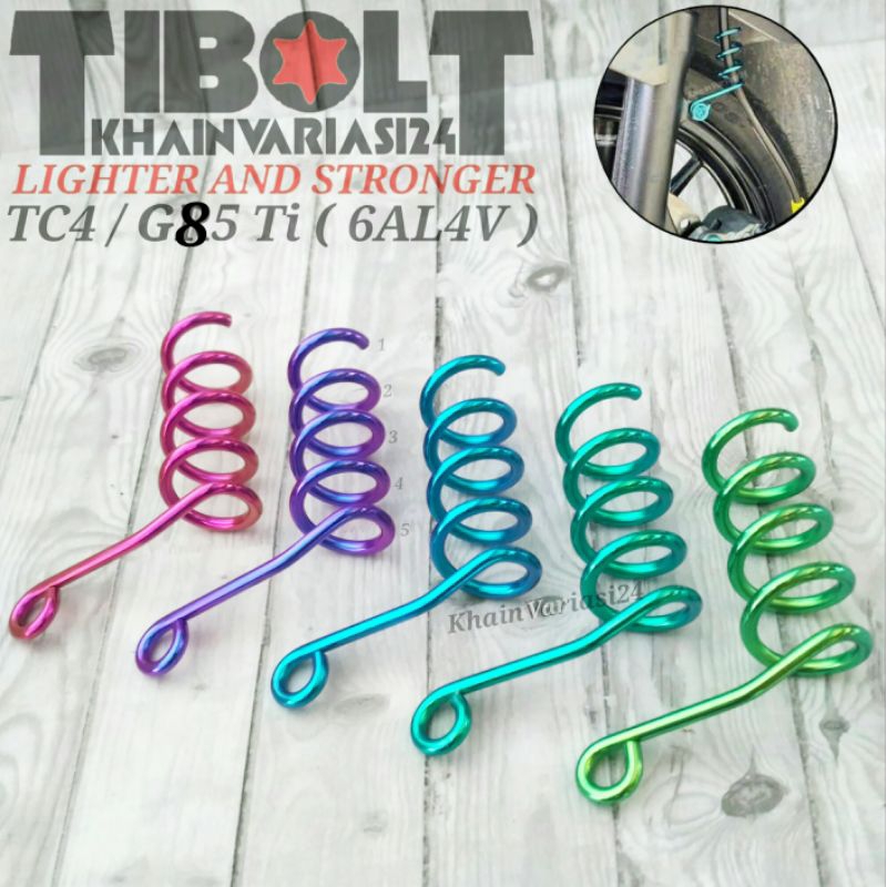 Jual Breket braket slang selang rem titanium model spring | Shopee ...