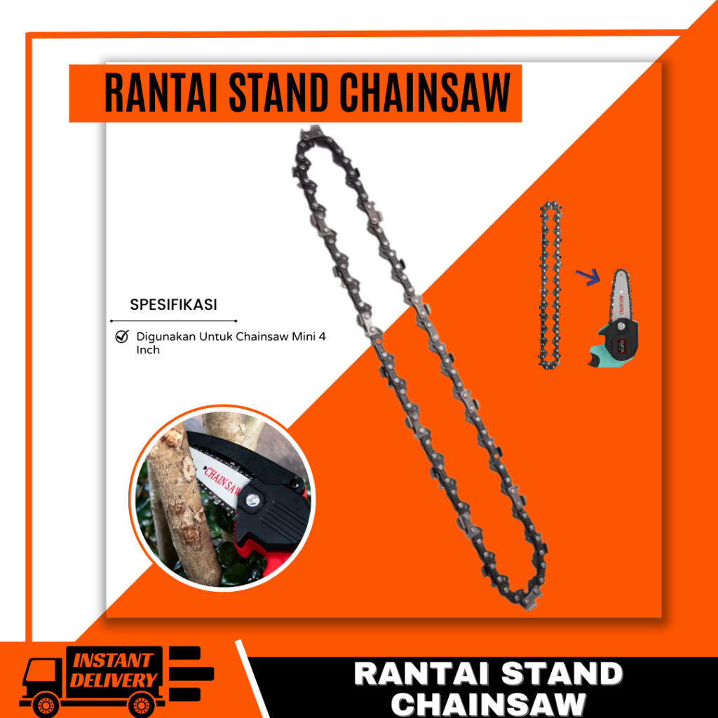 Jual Mata Pisau Chain Saw Rantai Stand Chainsaw 4 Inch Sparepart Mesin ...