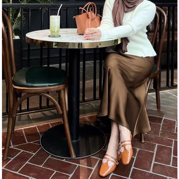 Rok Satin Maxi Premium Satin Rok Satin Panjang Rok Duyung Satin Flowy Mermaid Skirt Hijab