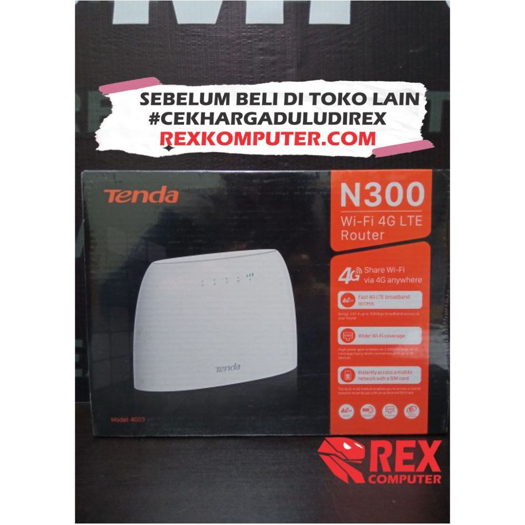 Jual TENDA 4GH03 3G/4G WIFI 4G ADA SLOT SIM CARD | Shopee Indonesia