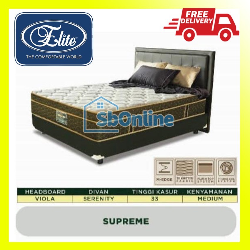 Jual Springbed Elite Serenity Supreme 200x200 Harga Pabrik FULL SET ...