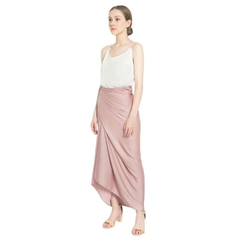 Jual Rok Lilit Polos Satin Premium Wrap Skirt -Rok Lilit Satin -Rok ...