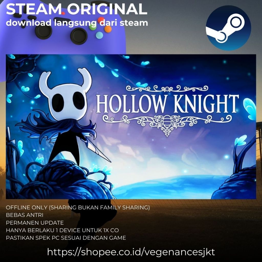 Jual Hollow Knight PC Game Sharing Original + Latest Update | Shopee ...