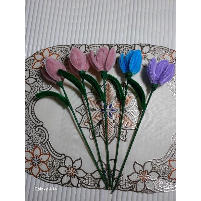 Jual bunga pipe cleaner buat buket | Shopee Indonesia