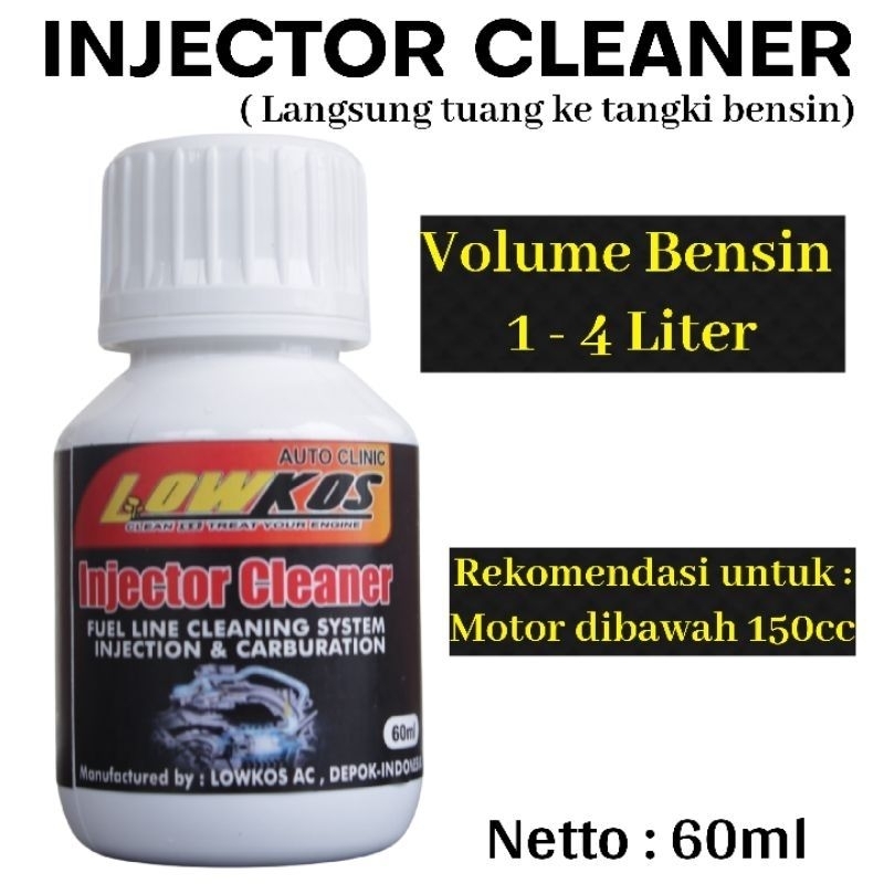 Jual LOWKOS Injector Cleaner 60ml Pembersih Injeksi Karburator Langsung ...