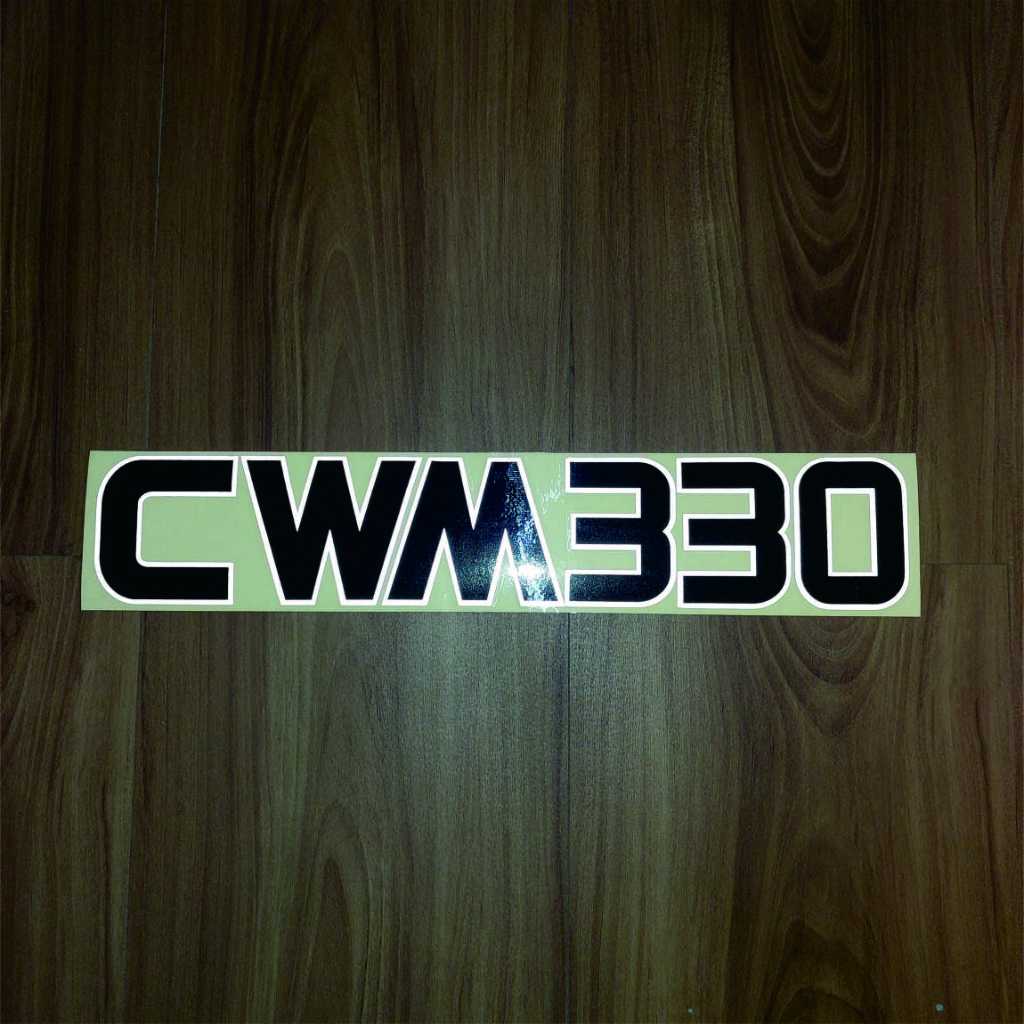 Jual sticker mobil logo CW 330 2 warna | Shopee Indonesia