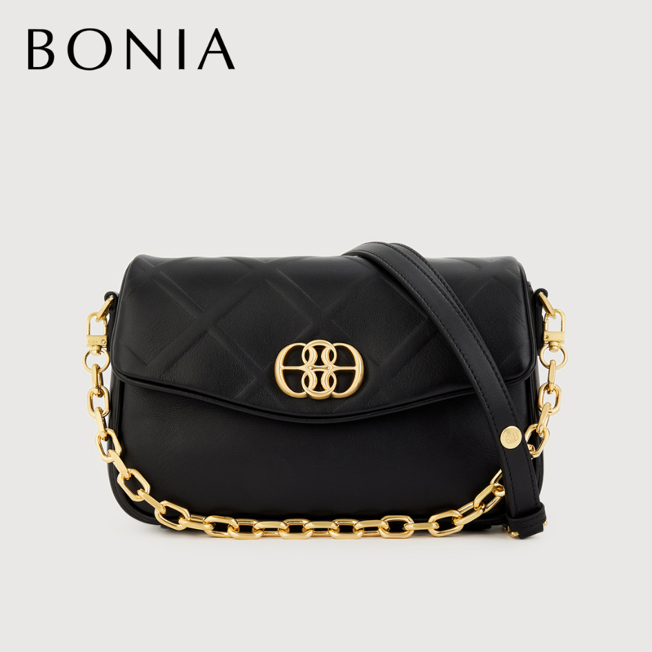 Jual Bonia - Lean Small Crossbody Bag Black | Shopee Indonesia