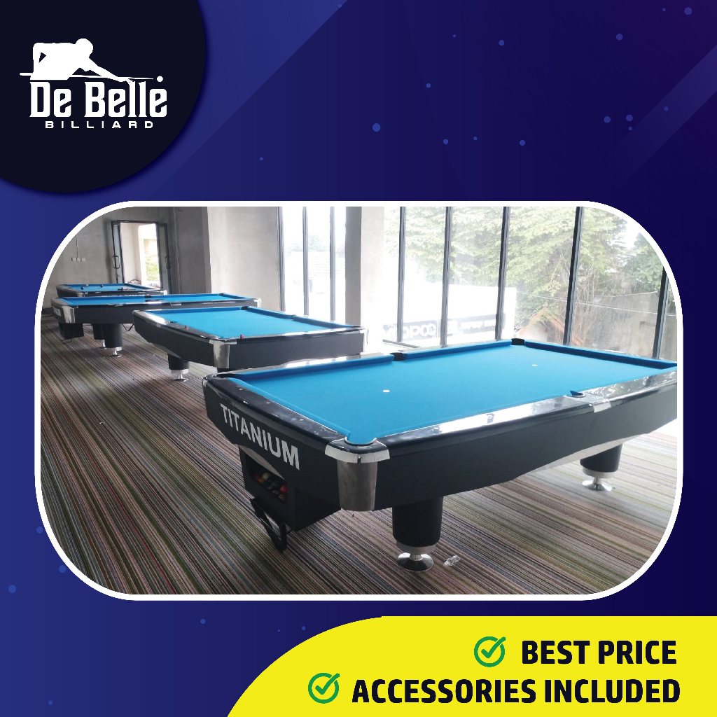 Jual Meja Billiard Titanium Oval Pro 9 Feet ORIGINAL Meja Billiar ...