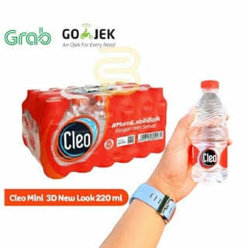 Jual [KT BKS] CLEO MINI AIR MINERAL BOTOL 220ML ISI 24 BOTOL | Shopee ...